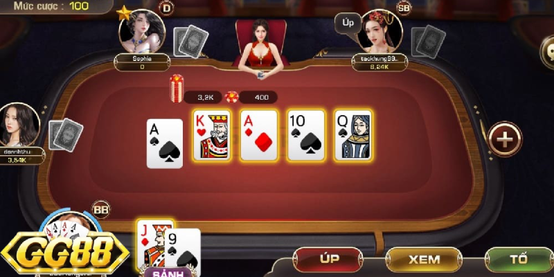 Liên tục thay đổi khoảng tố khi chơi game bài Poker đổi thưởng